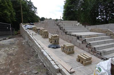 Ramp and steps ready for surfacing